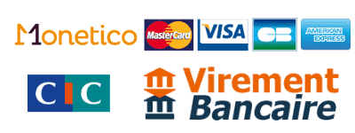 Paiement en ligne sécurisé, CB, VISA, Mastercard et Virement